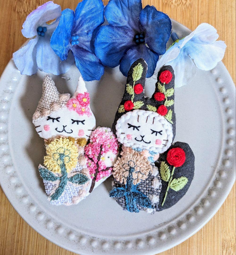 haru•*¨*•.¸♬︎ネコちゃんブローチオーダーページ