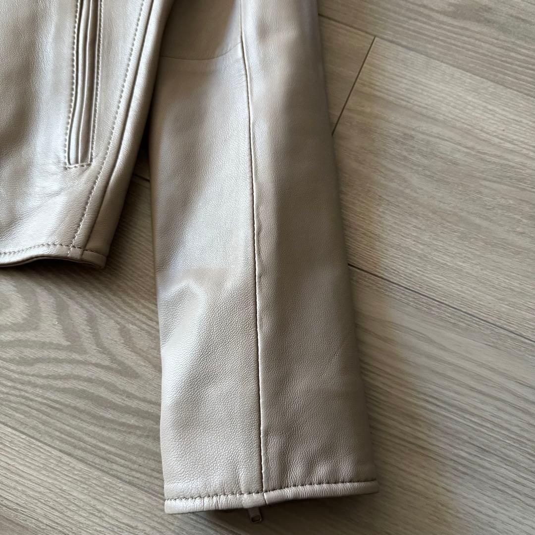 ※ラブです極美品　23区　シープレザーライダースジャケット