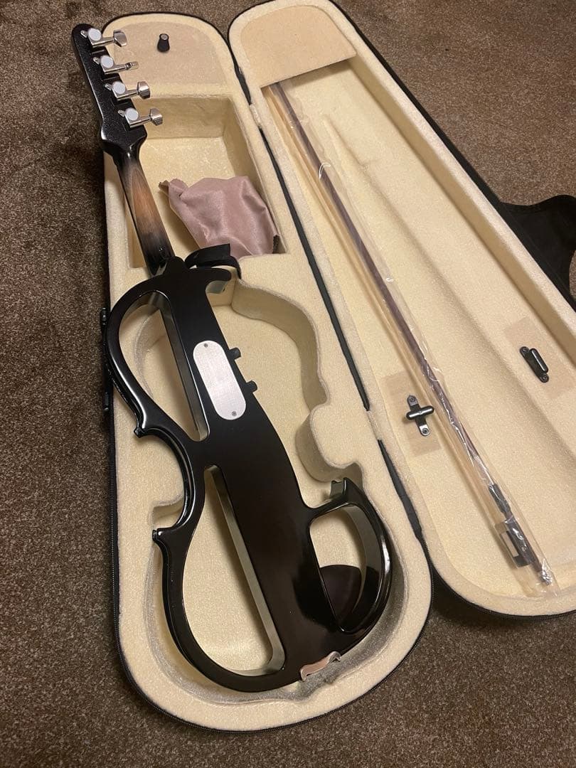 電子ヴィオラ　未使用品(弓、ケース付)