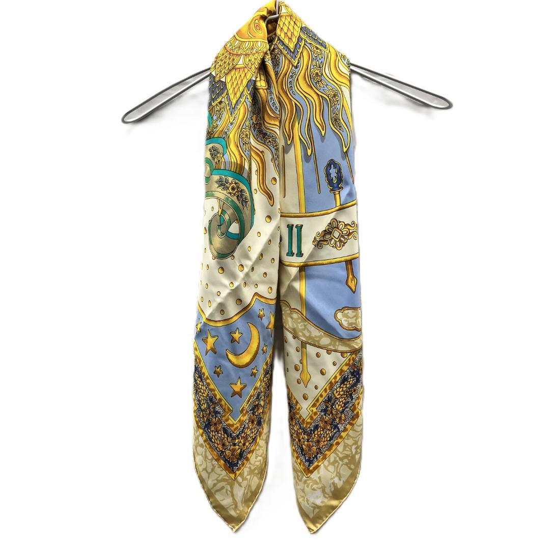 HERMES エルメス カレ90 CARPE DIEM シルク スカーフ