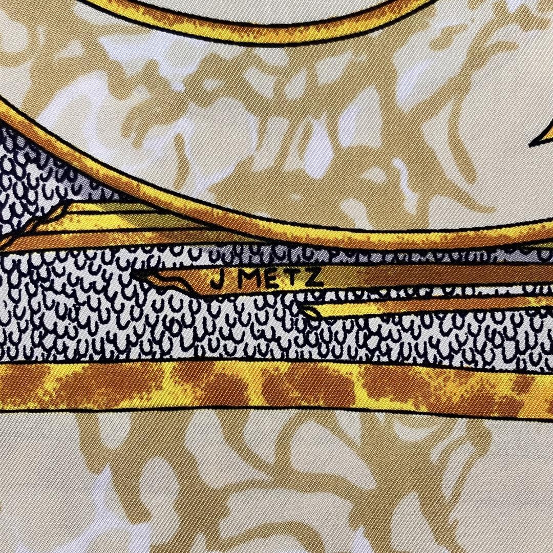 HERMES エルメス カレ90 CARPE DIEM シルク スカーフ