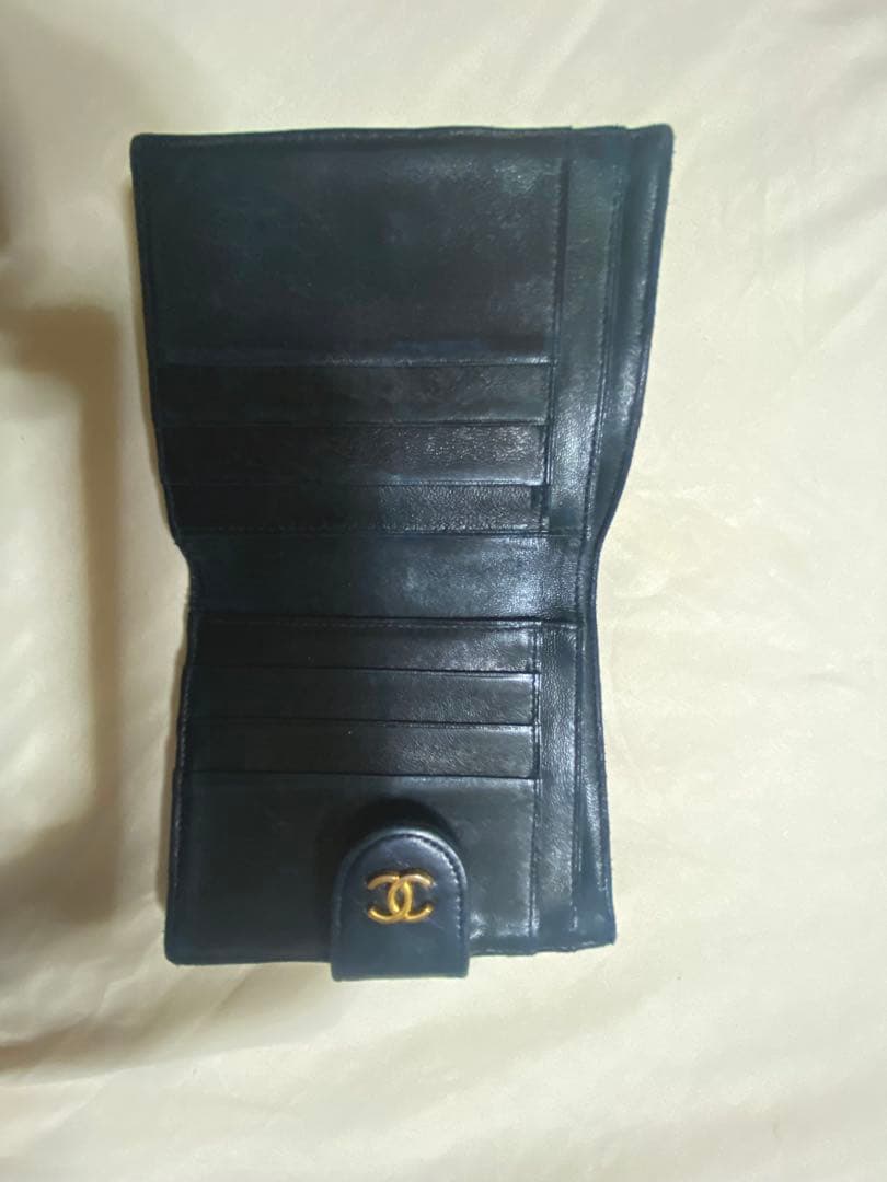 値下げしました　CHANEL シャネル　二つ折り　ビコローレ　コンパクト　財布