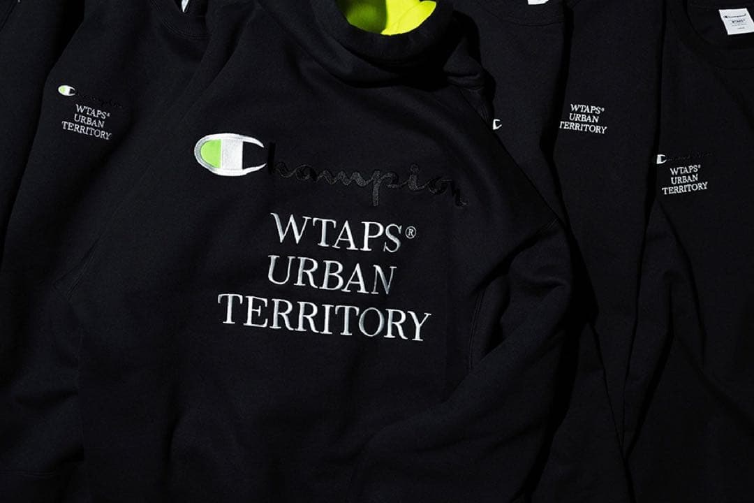 新品 WTAPS Champion ACADEMY 長袖Tシャツ 黒 Mサイズ