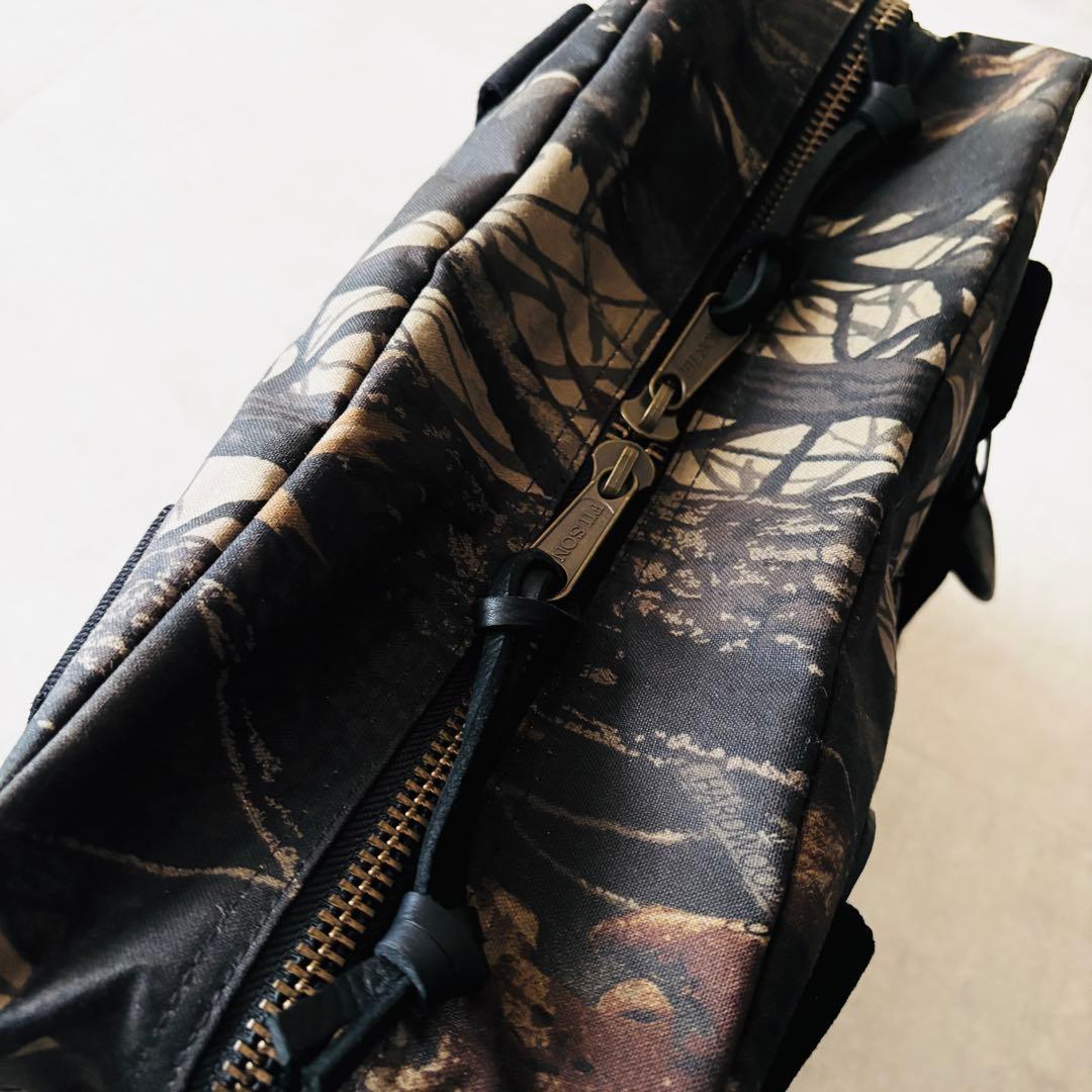 新品未使用タグ付 フィルソン ジッパートートバッグ ウッドカモ 肩掛け A4収納