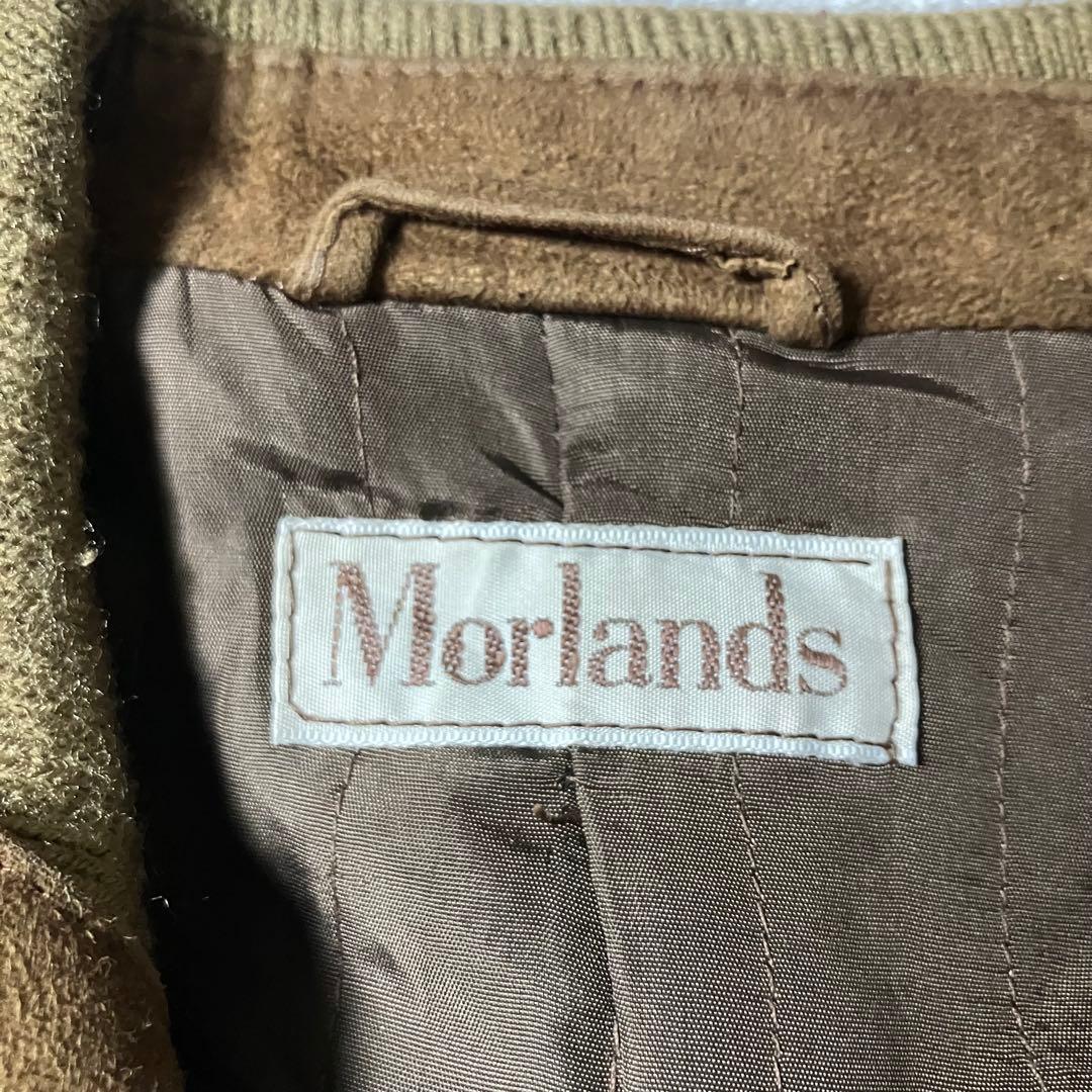 90sスペイン製Morlandsスエードレザージャケットブラウン短丈ブルゾン