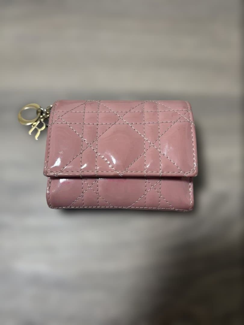 Lady Dior ロータスウォレット 三つ折財布