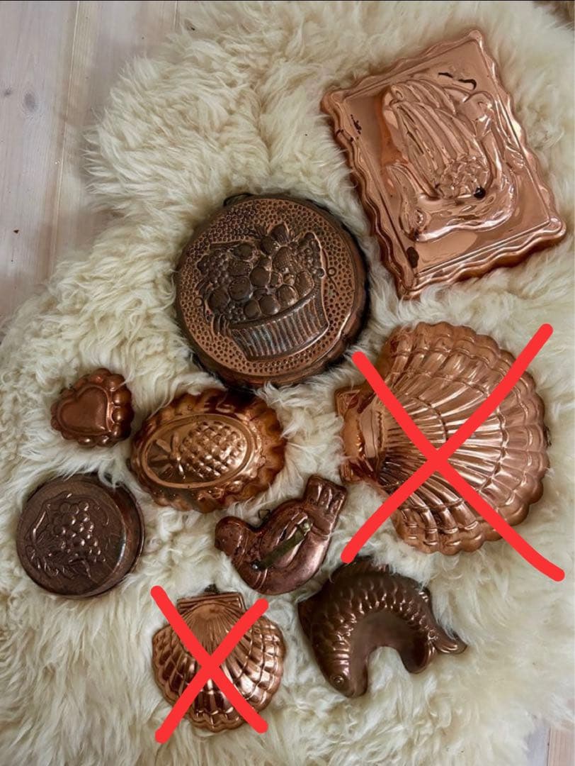 アンティークコッパーモールドセット(シェル以外)