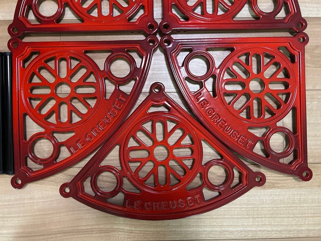 LE CREUSET(ル・クルーゼ)_ポットスタンド(赤)_5段