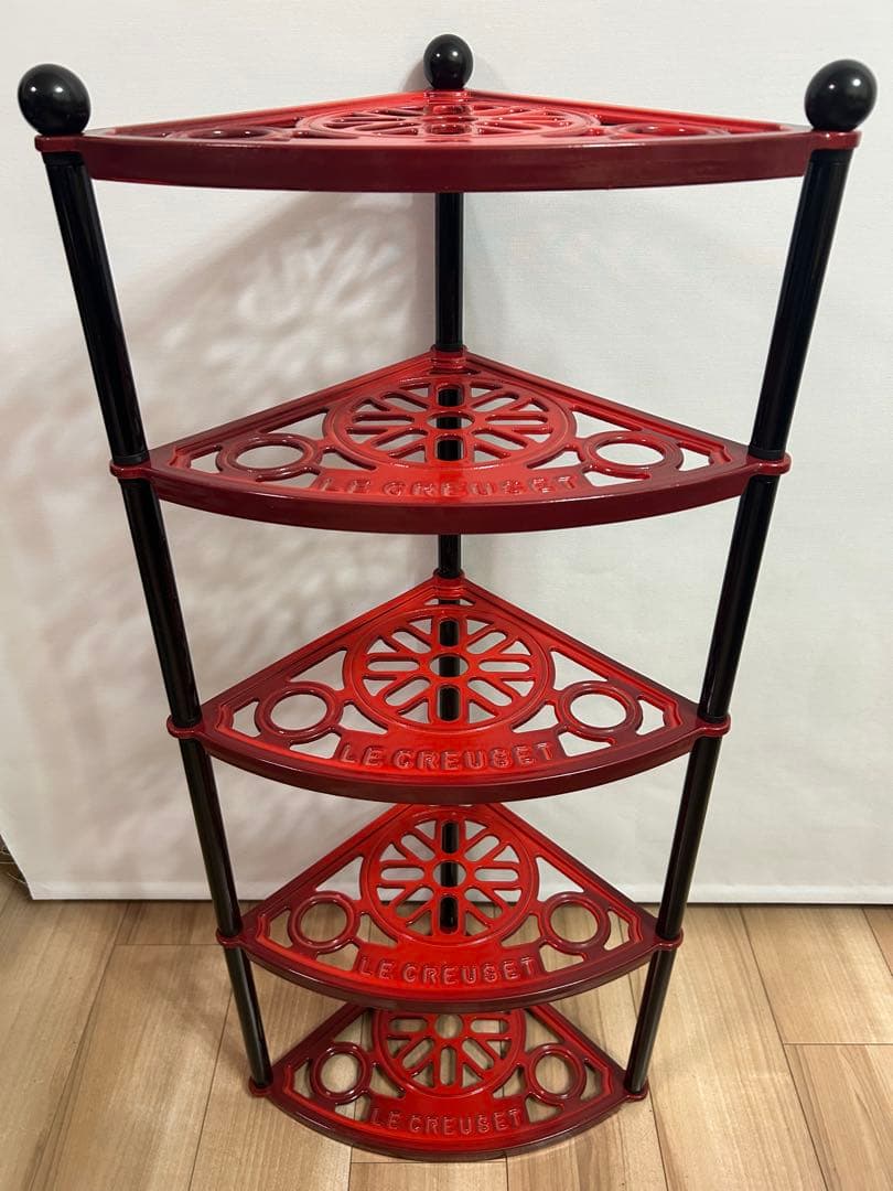 LE CREUSET(ル・クルーゼ)_ポットスタンド(赤)_5段