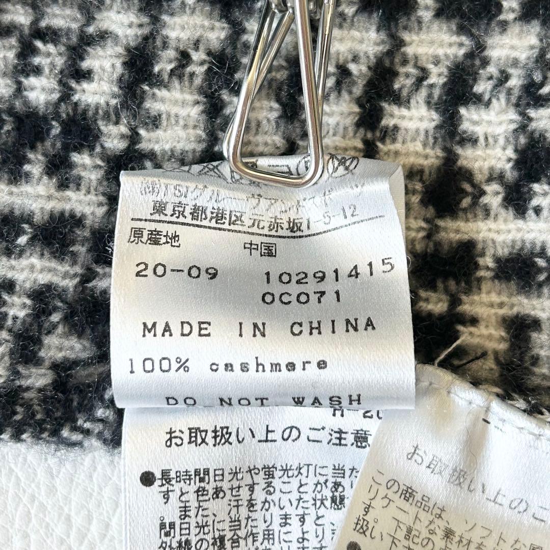 3003A美品 パーリーゲイツ カシミヤ100%千鳥格子ニット 近年