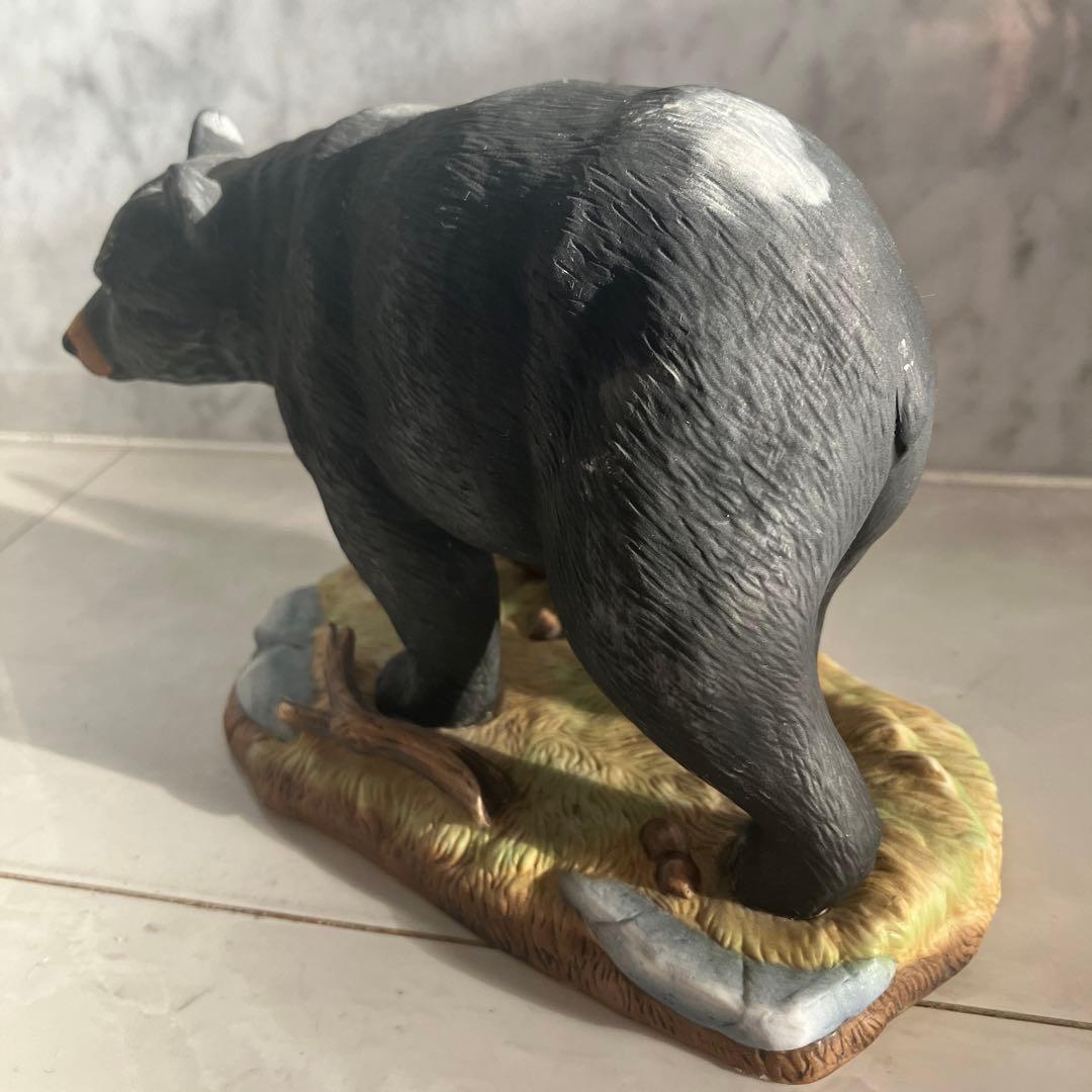 アメリカ90年代名門Andrea社生きているように生命力のある瞳のクマの陶器