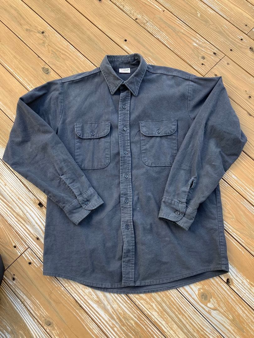 希少！！FIVE BROTHER ネルシャツ ブラック USA製