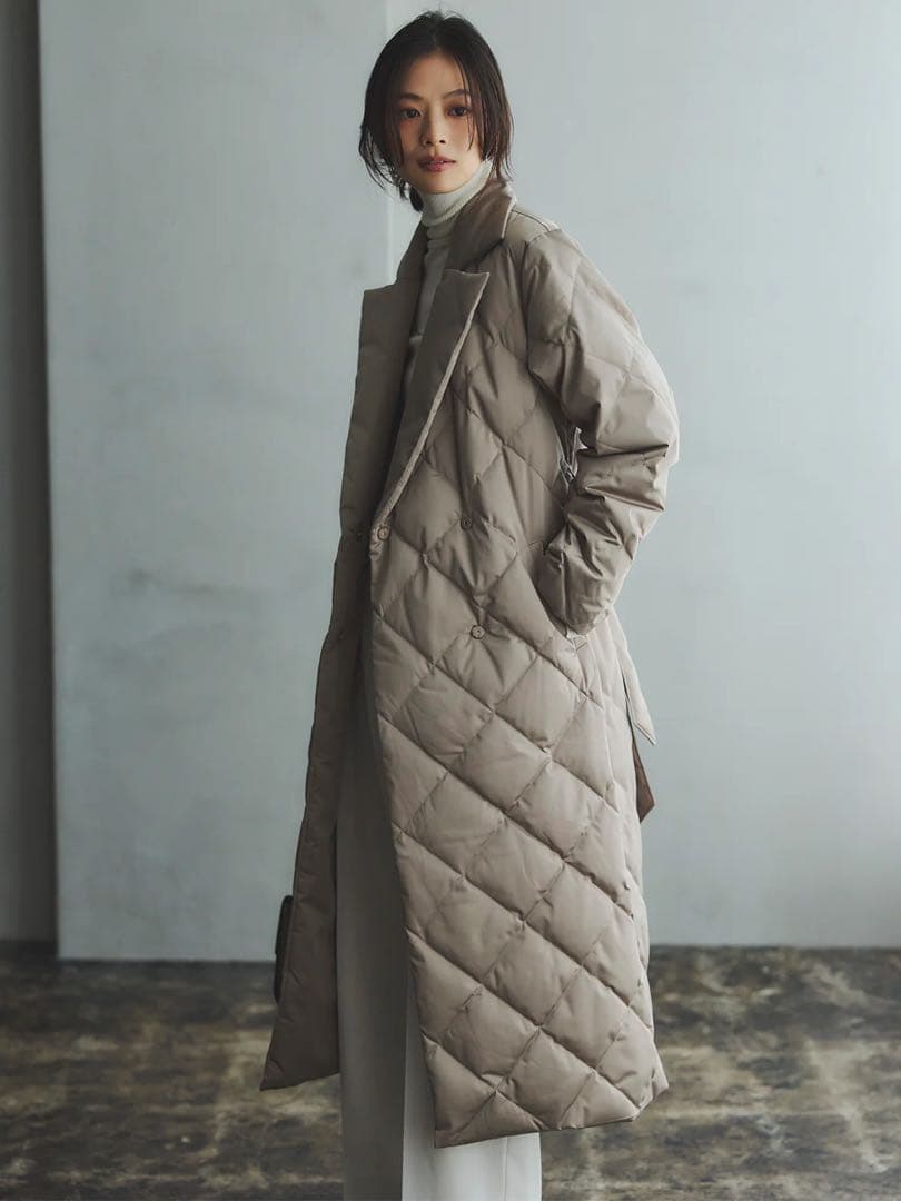 【2025aw完売品】TAION anuans コラボ　チェスターロングダウン