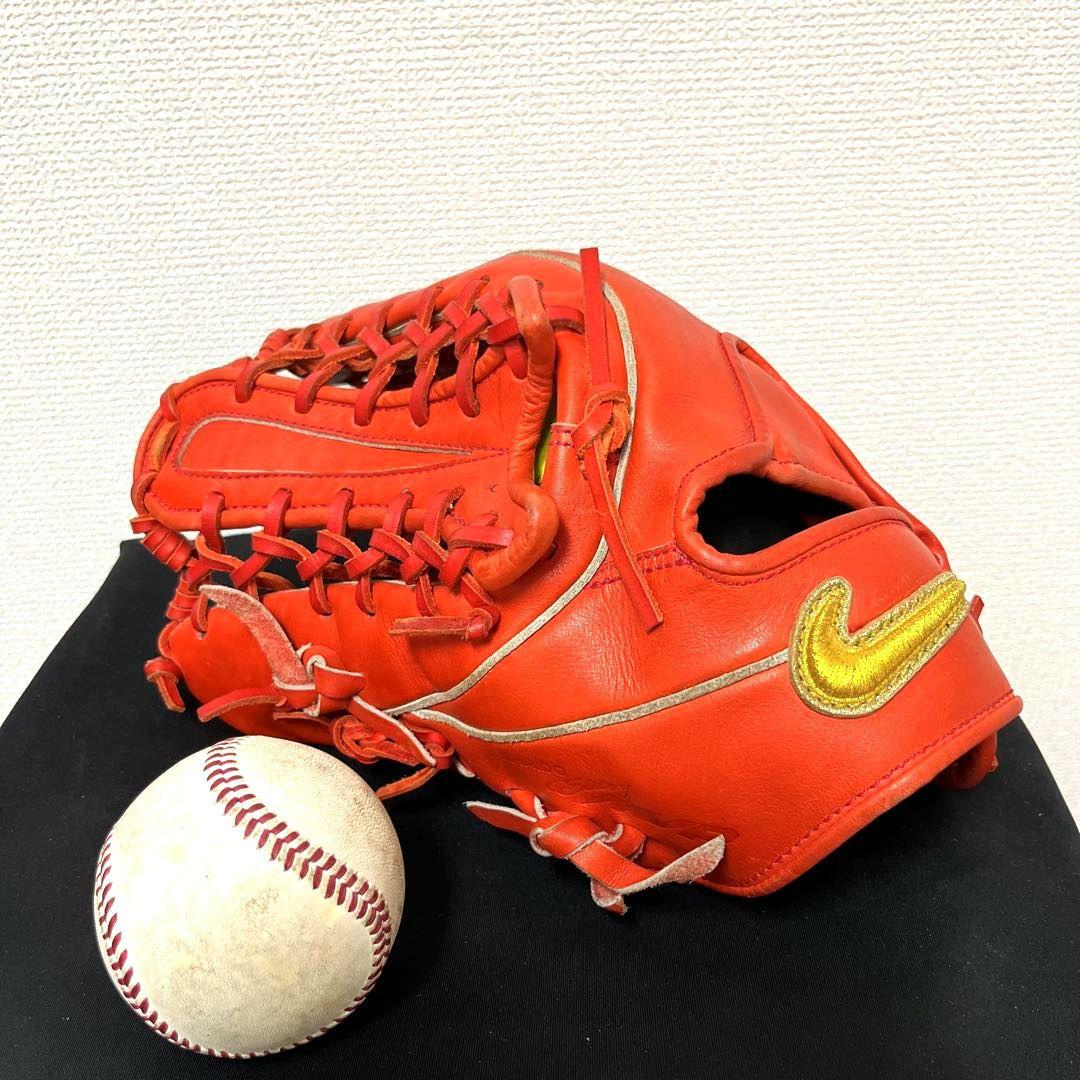 535 ナイキ ダイヤモンドエリート 謝道 美品 硬式 外野手用グローブ 左投げ