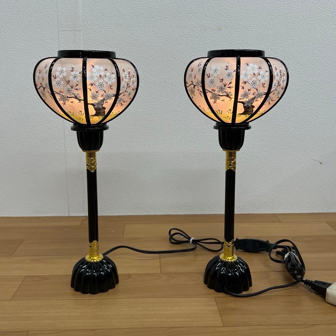 樹脂雛人形　桃の節句　菊灯ぼんぼり