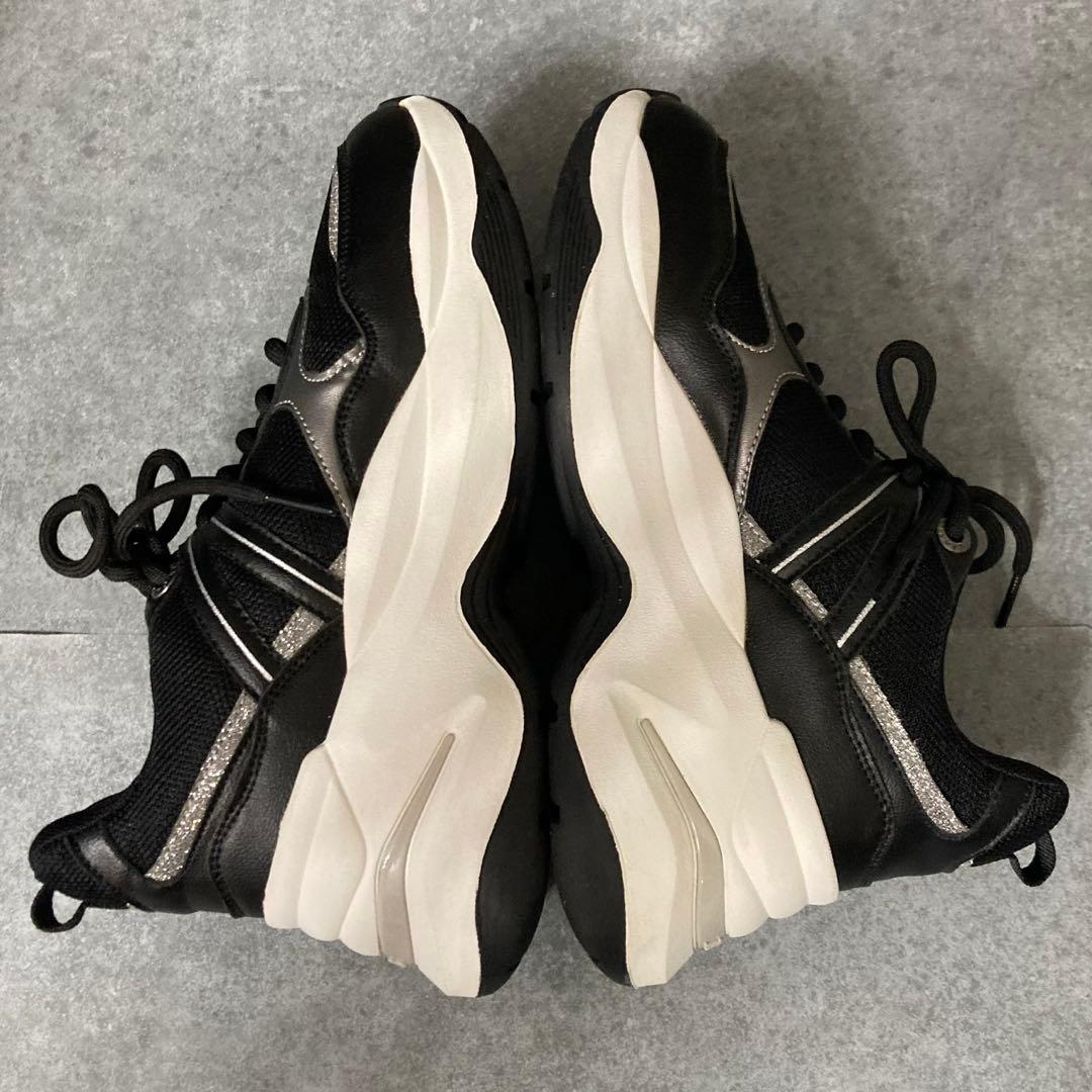 BEAXIS ビーアクシス ウエイトコアスニーカー AZ-808 厚底 黒 M