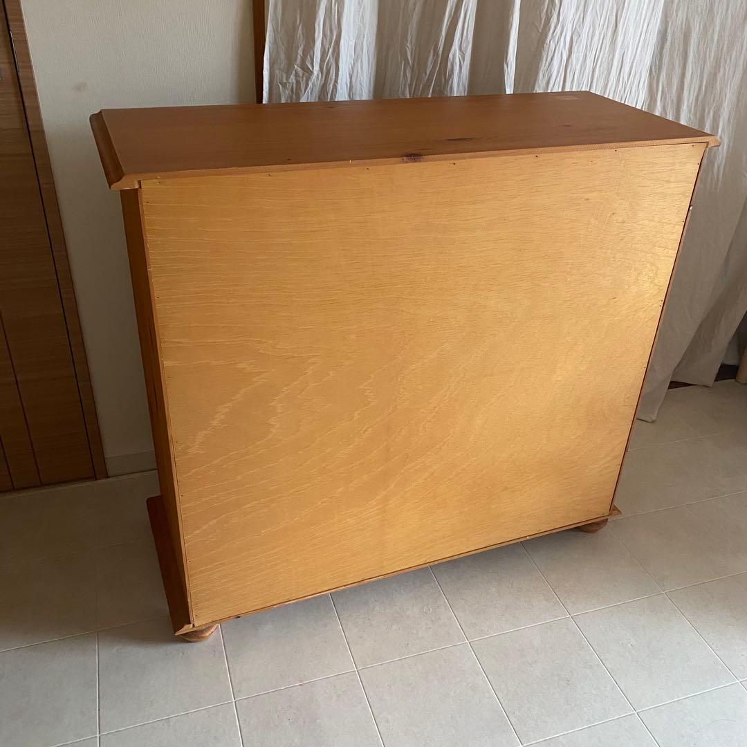 アンティーク　チェスト　カントリー　北欧　丸脚　フレンチカントリー　家具　棚