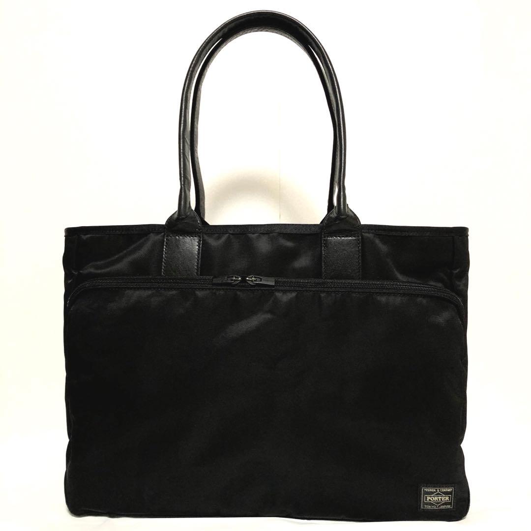 現行タグ✨未使用級 ポータ タイム トートバッグ A4可 大容量 黒 吉田カバン
