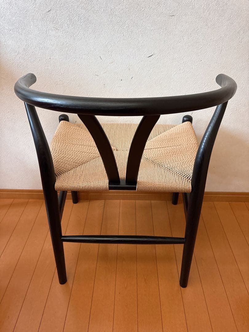ペーパーコード北欧デザイン　 Yチェア型ブラック リプロダクト品　 椅子　イス