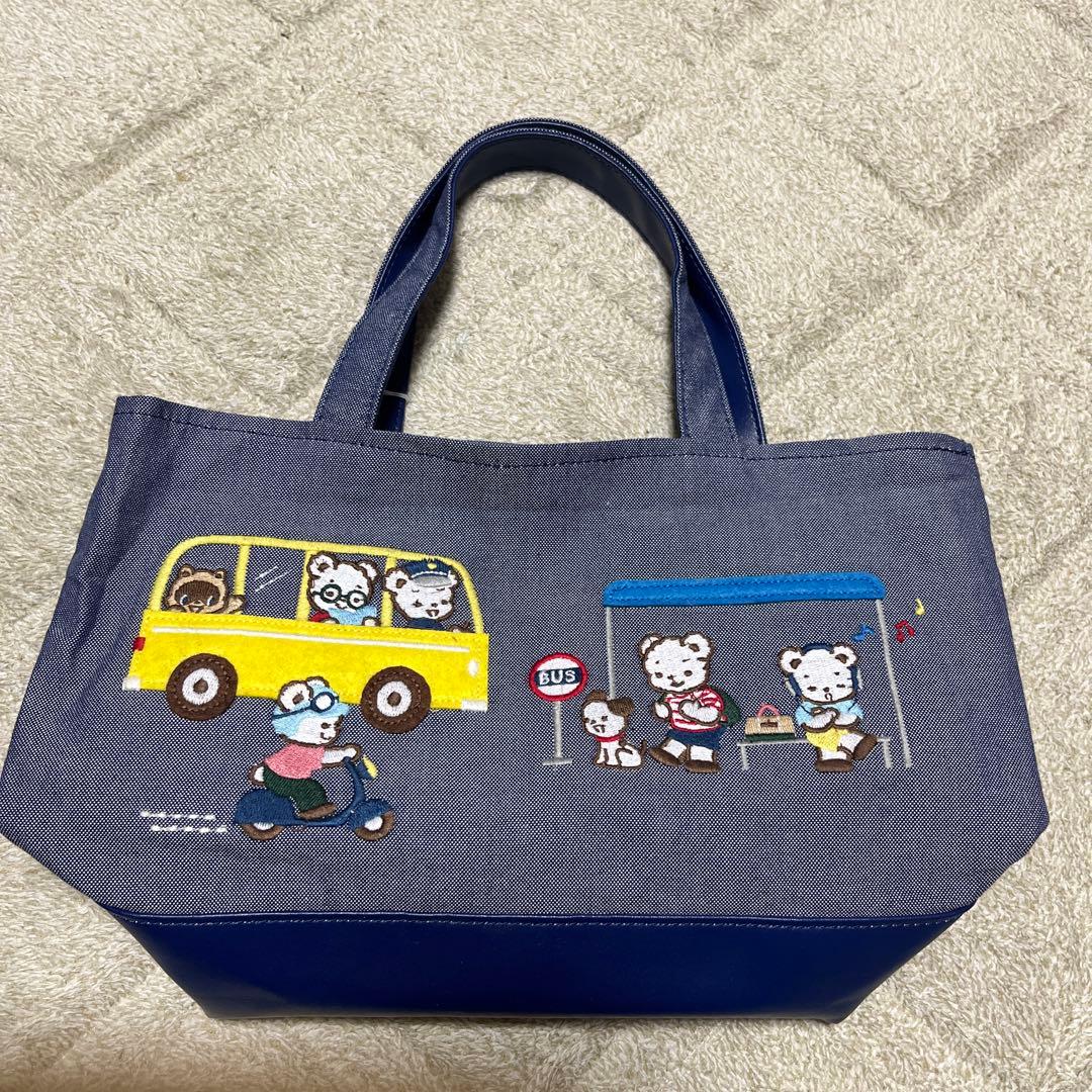 familiar ファミリア　デニムバッグ　ミニ　訳あり