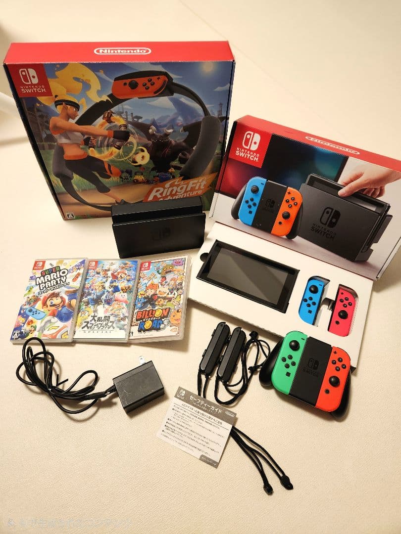 Nintendo Switch 本体（SDカード付き）+ソフト4本セット