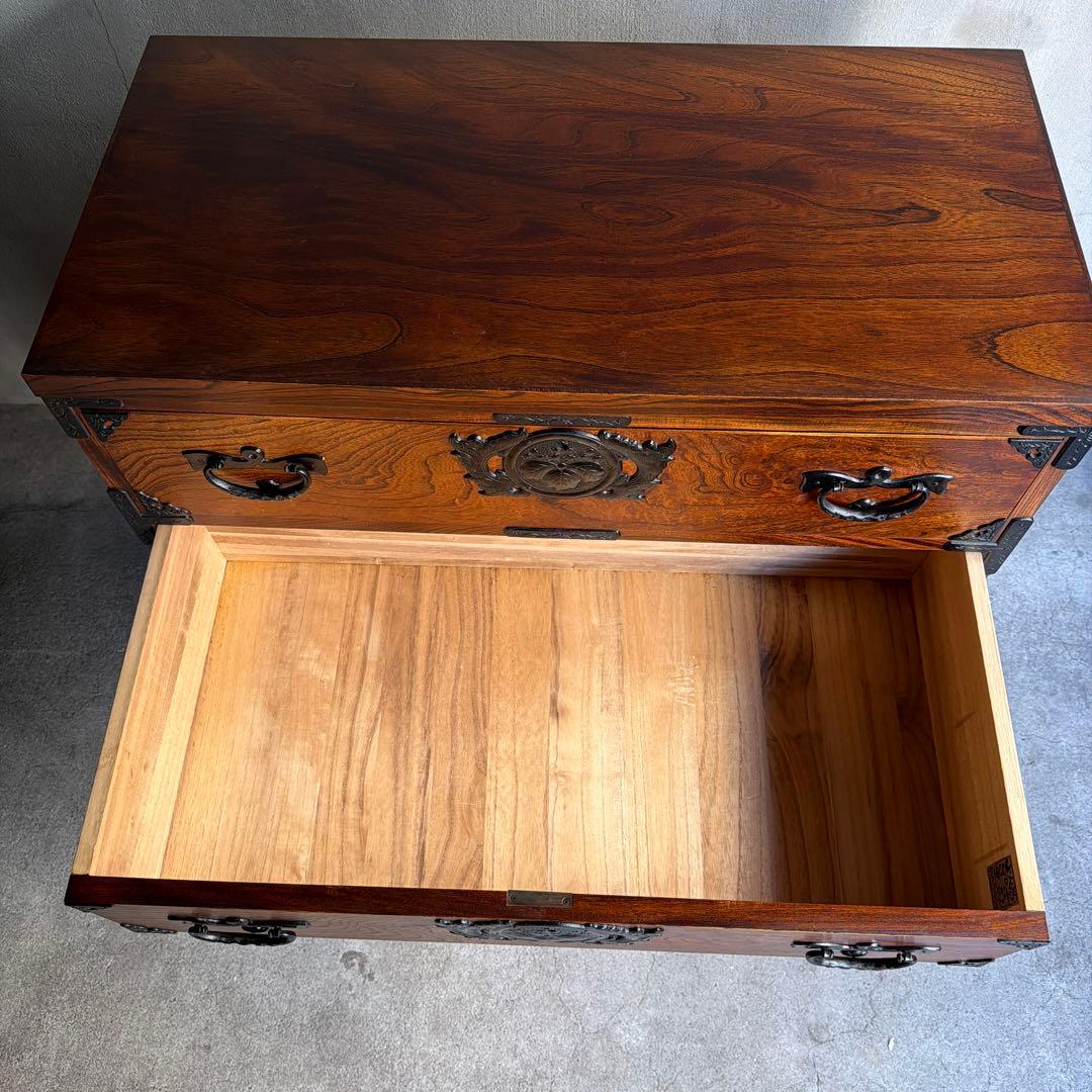 美品　岩屋堂　帳場箪笥 整理箪笥 時代箪笥 抽き出し7杯