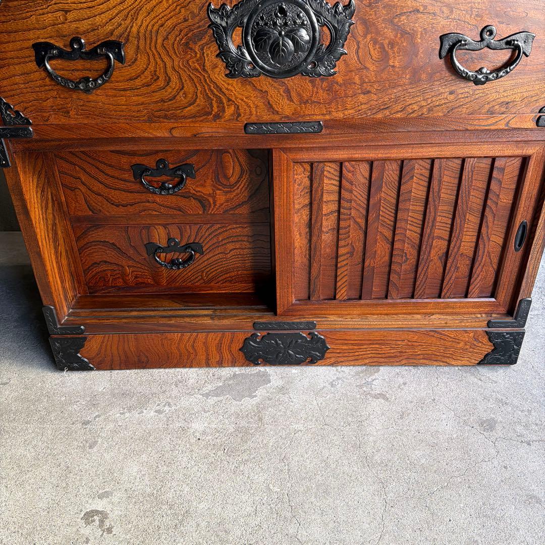 美品　岩屋堂　帳場箪笥 整理箪笥 時代箪笥 抽き出し7杯