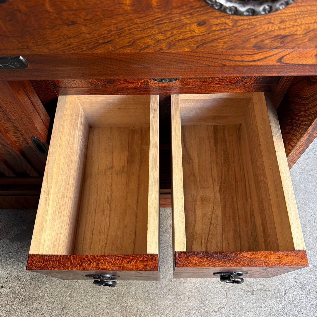 美品　岩屋堂　帳場箪笥 整理箪笥 時代箪笥 抽き出し7杯