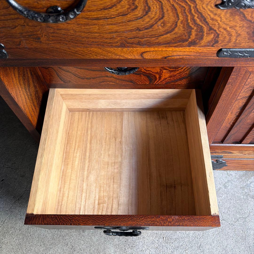 美品　岩屋堂　帳場箪笥 整理箪笥 時代箪笥 抽き出し7杯