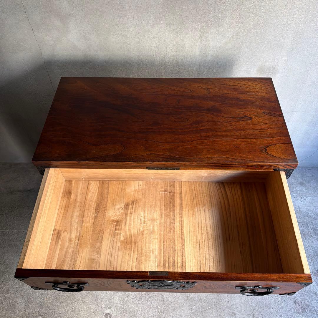 美品　岩屋堂　帳場箪笥 整理箪笥 時代箪笥 抽き出し7杯