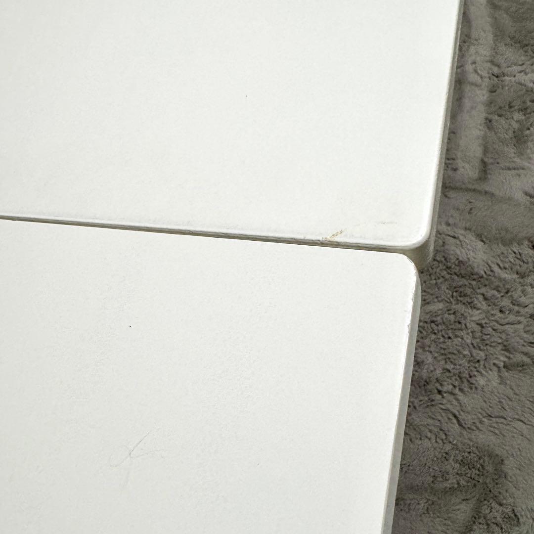 【れー】IKEA エーケダーレン ダイニングテーブル　ホワイト 伸長式