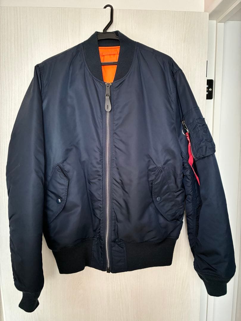 アルファインダストリーズ MA-1 フライトジャケット ネイビー L