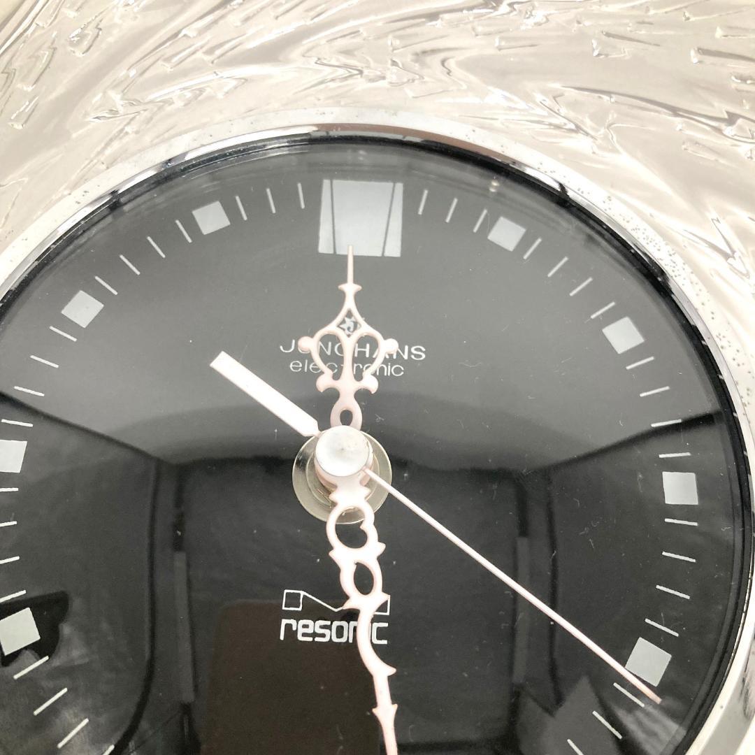 JUNGHANS ユンハンス　置時計　クリスタルガラス　動作確認済