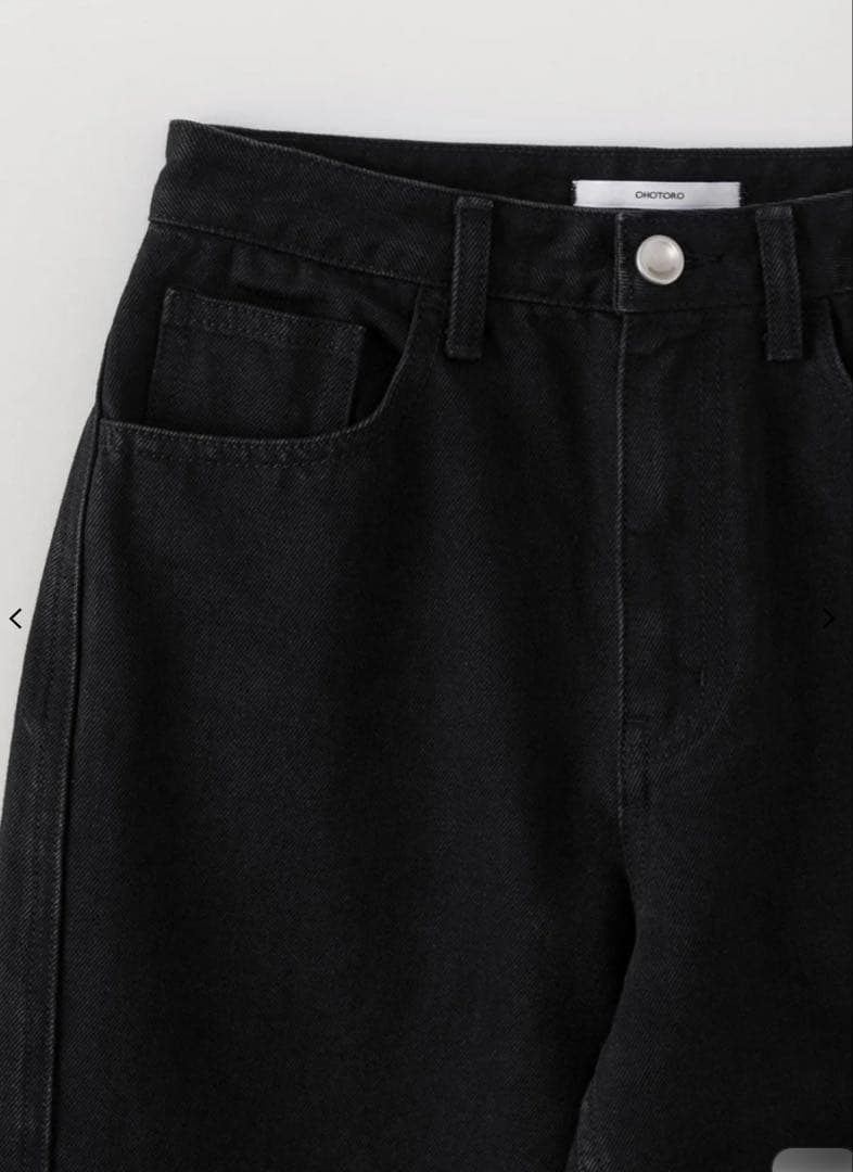 パンツ ohotoro Loom Black Jeans
