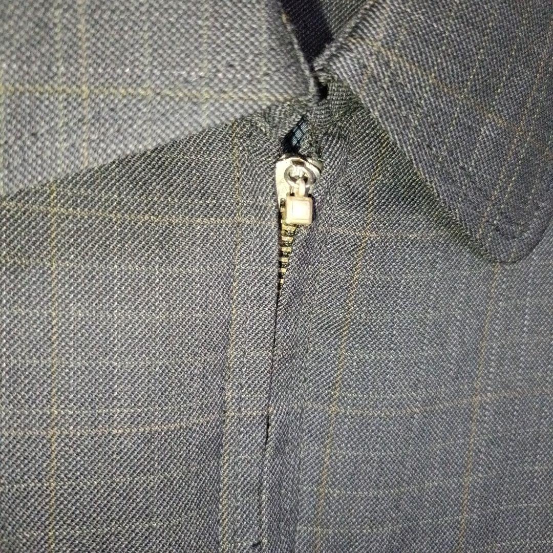 訳有■YVESSAINTLAURENT pour homme チェック柄ブルゾン