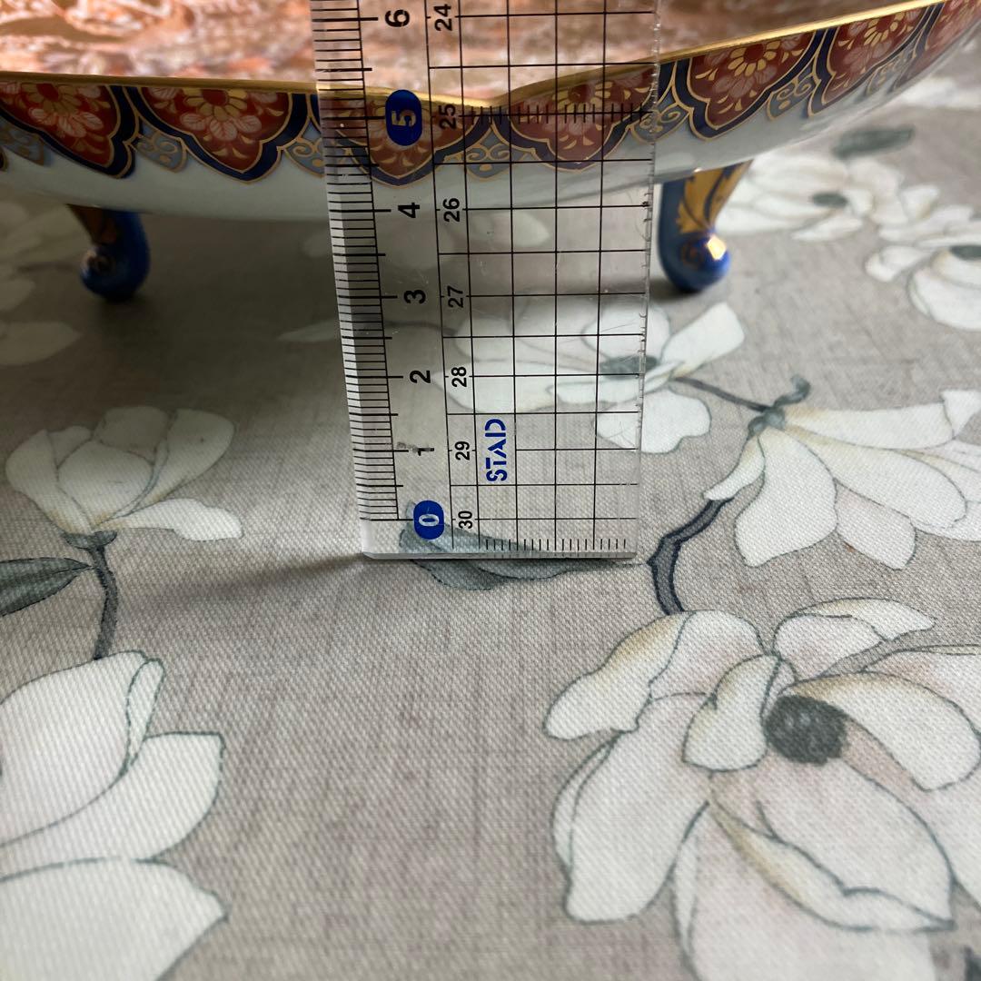 其泉 極錦金彩鳳凰文 三つ足 盛皿 菓子皿 美品 有田焼