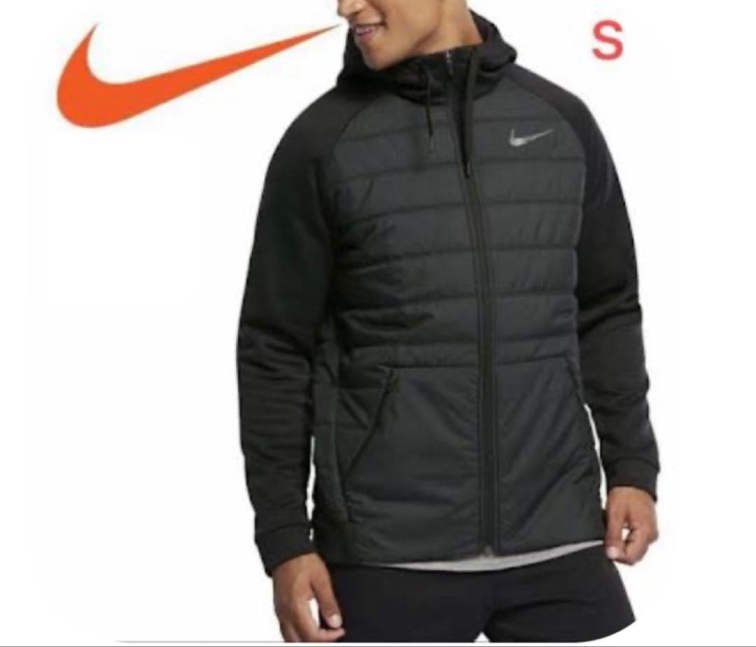 極美品 NIKE Therma WNTRZD フルジップ フーディー S 黒