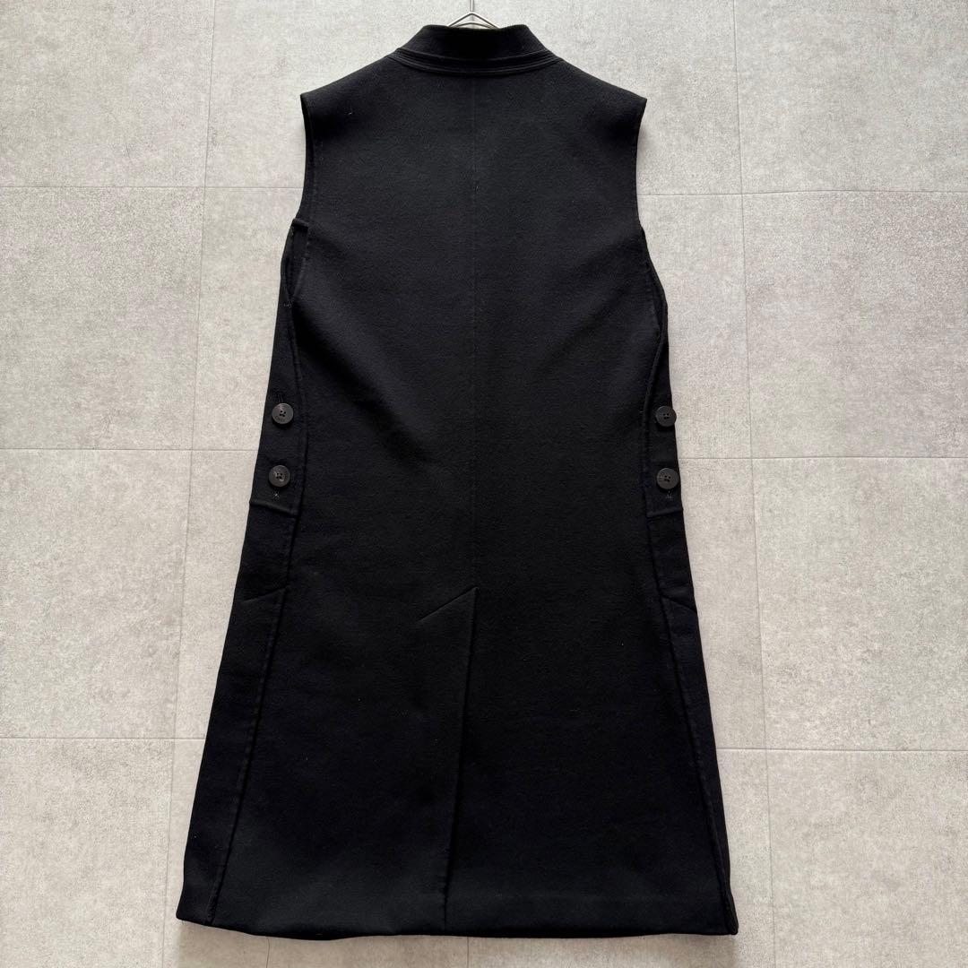 フォクシー　ロングコート　ジレ　アウター　カシミヤ100％　黒　　40