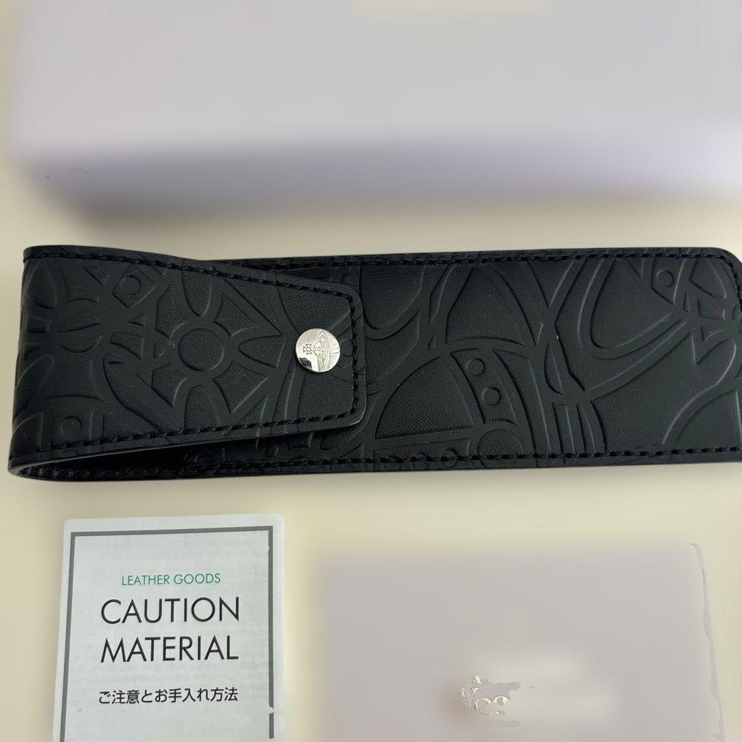 Vivienne Westwood ブラック レザーペンケース