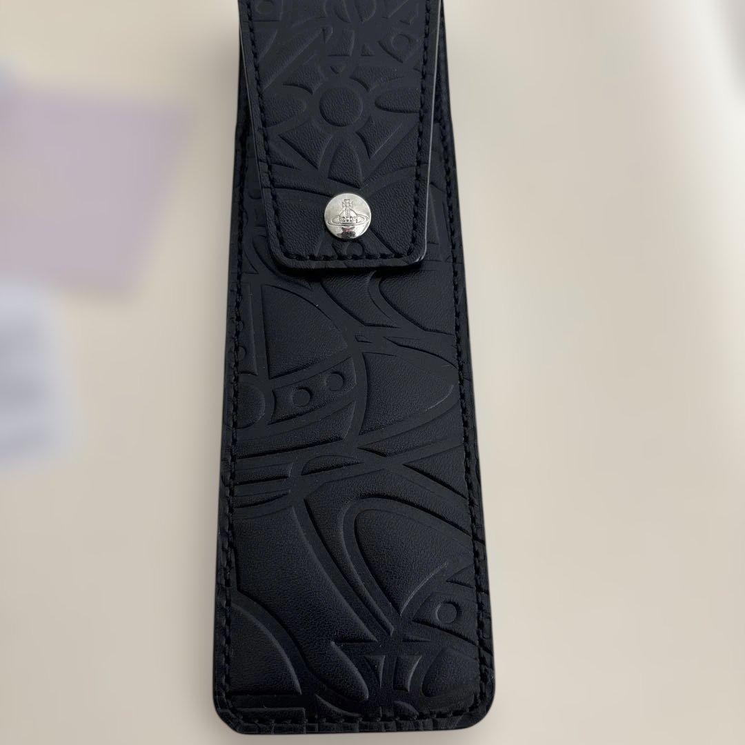 Vivienne Westwood ブラック レザーペンケース