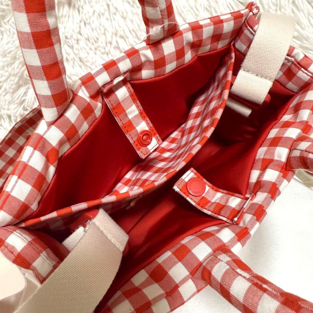 未使用 コーチトピア ギンガム チェック 2way ループ トートバッグ