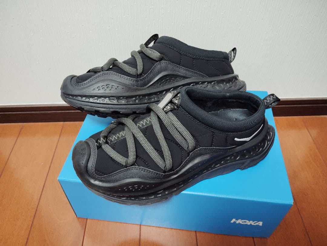 HOKA ORA PRIMO BLACK/BLACK　28.5