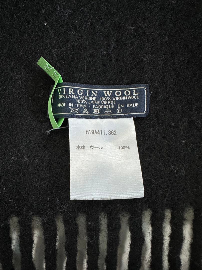 ウール ブラックマフラー