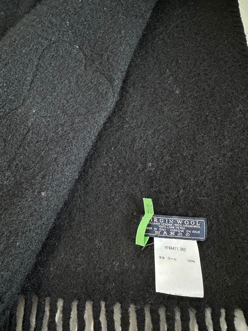 ウール ブラックマフラー