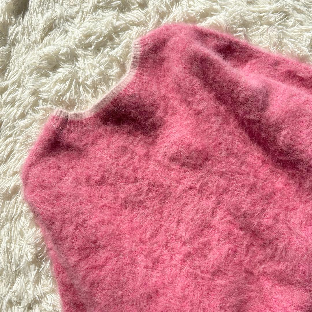 UNITED ARROWS✨フォックスカシミヤ クルーネック ニット　ピンク