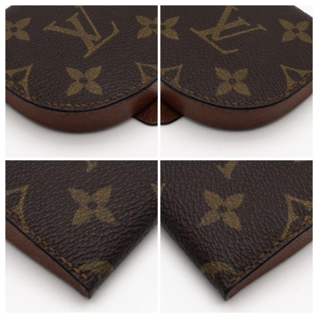 【超極美品】ルイヴィトン　ポルトモネキュベット　モノグラム　ケース　茶色