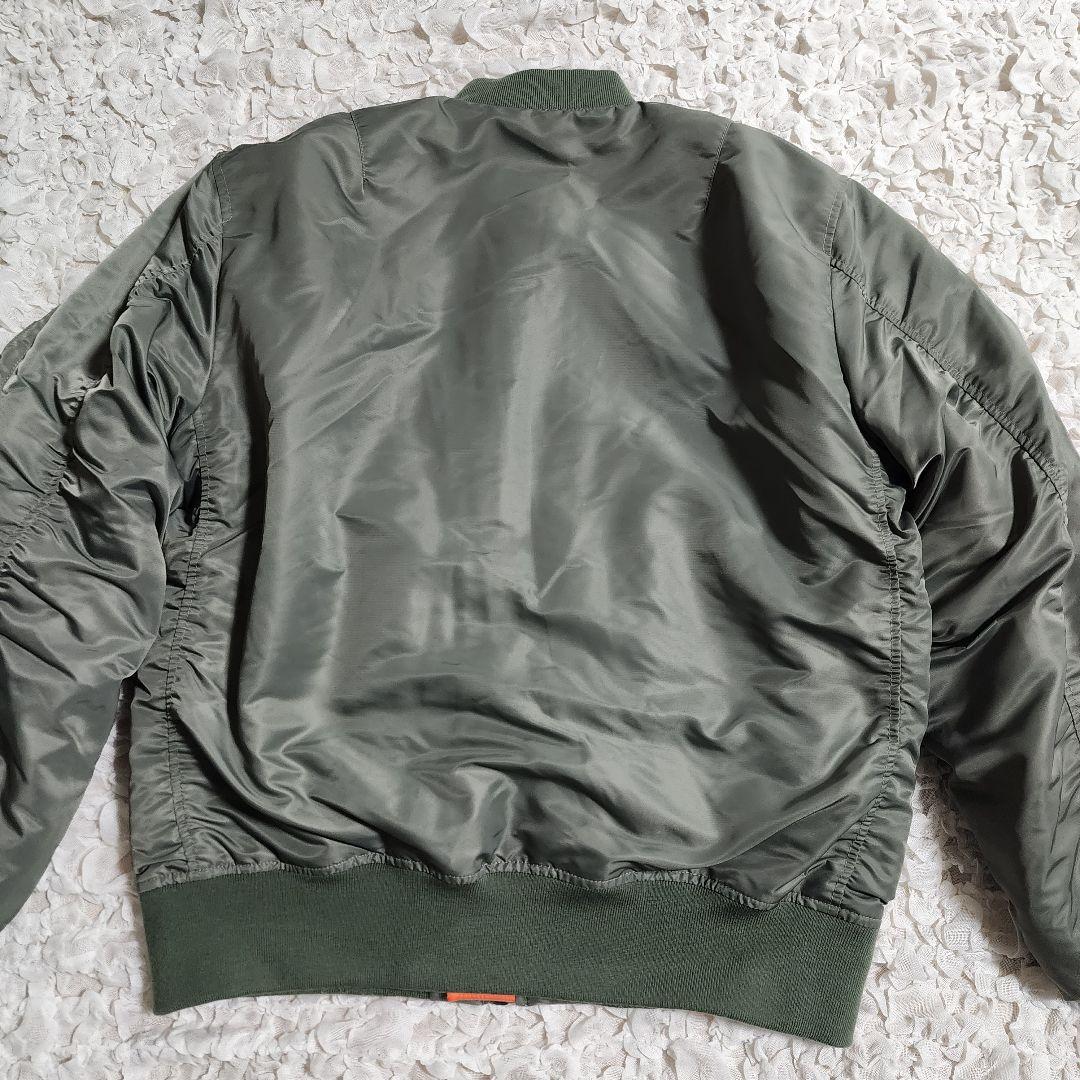 美品 ヒューストン MA-1 フライトジャケット セージグリーン