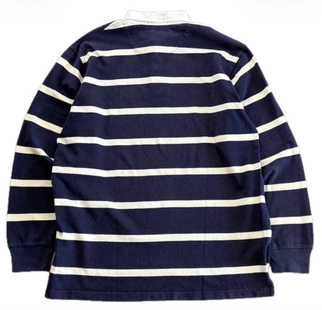 ラルフローレン ネイビー　白　ラガーシャツ　常田