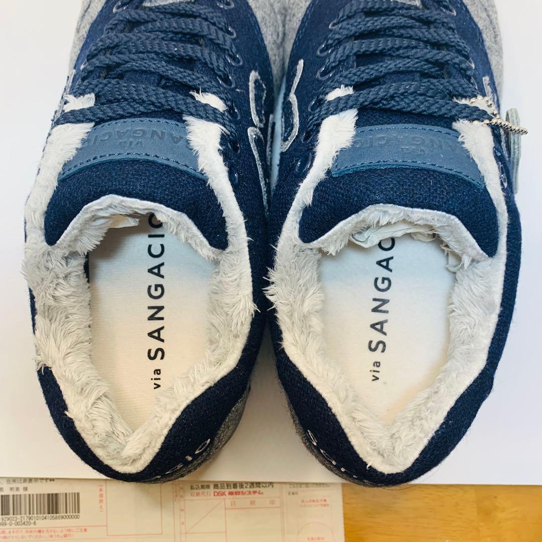 未使用 サンガッチョ にゅ〜ず スニーカー ボア 24.5㎝ 抽選 限定品 にゅ