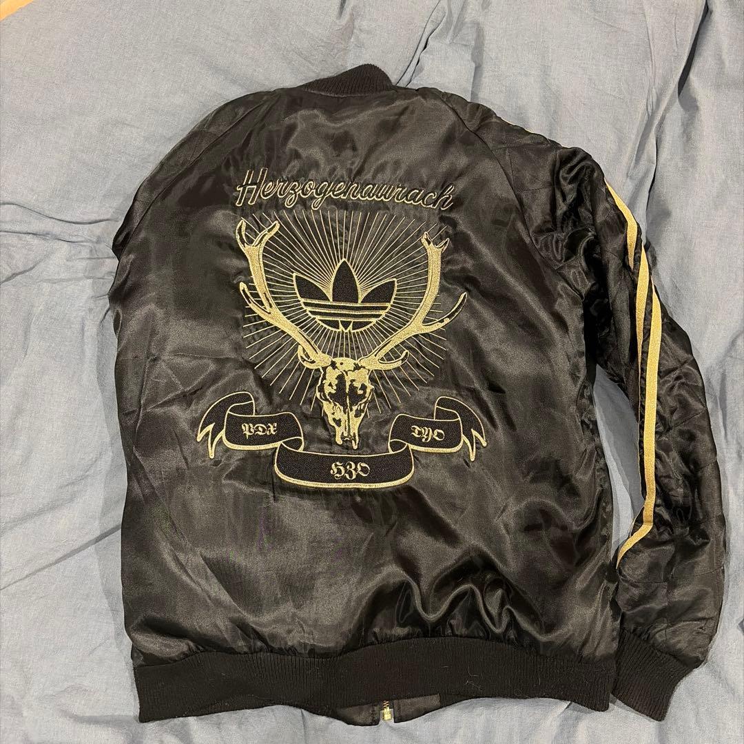 松本人志着用　adidas 黒 スカジャン サイズ0